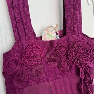 Lace dress, size 6Y by Mimi & Maggie, New With Tags, burgundy